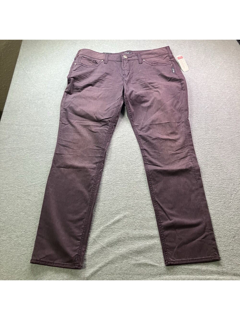 NWT Silver Aiko Skinny Jeans Women's SZ W32/L29 (35x28.5) Purple Denim Mid Rise